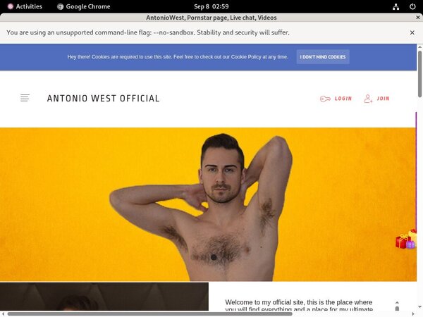 Antoniowestofficial.com Cuentas