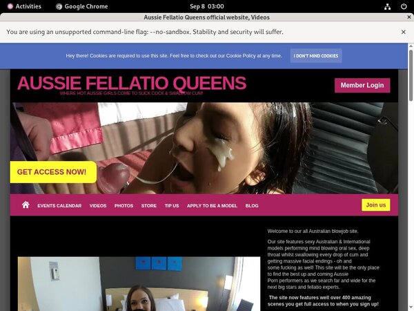 Aussie Fellatio Queens User Pass