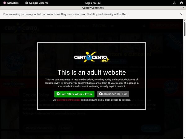 Centoxcento Login Free