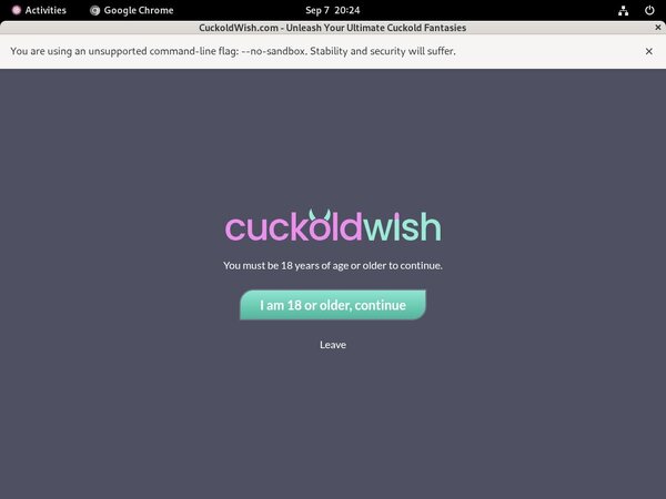 Cuckold Wish Premium Account Login