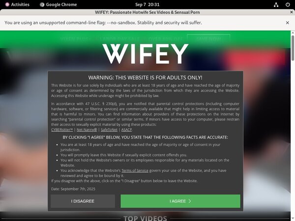 Discount Wifey Sign Up