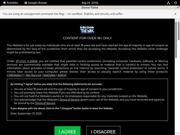 Doctor Twink Registration Form