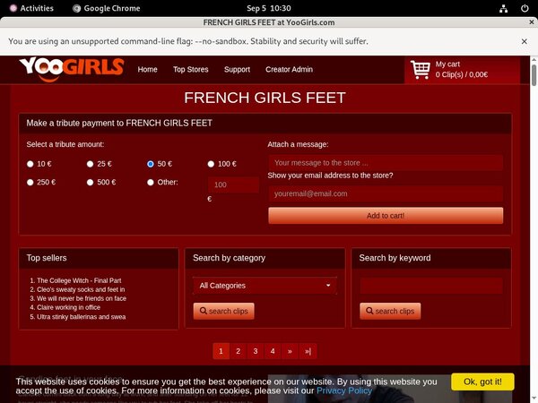 FRENCH GIRLS FEET Free Trial Membership