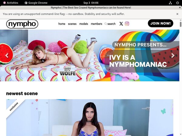 Free Nympho Account