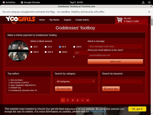 Goddesses Footboy Full Scenes