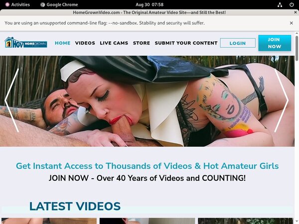 Homegrown Video Bankeinzug