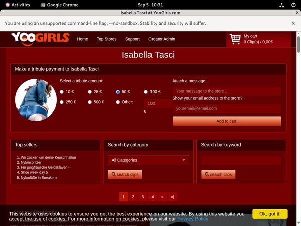 Isabella Tasci Account And Password