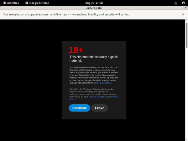 Jizz GFs Website Password