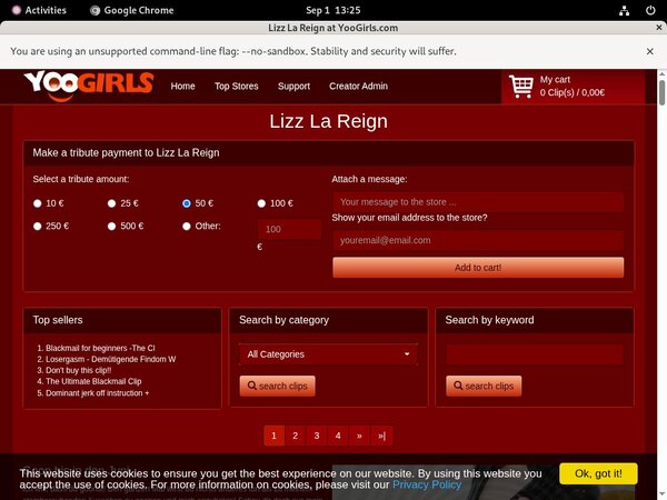 Lizz La Reign Free Trial Account