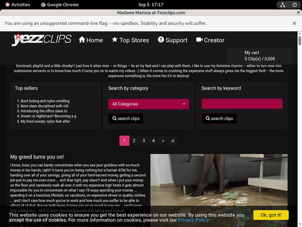 Marissa Madame Passwords