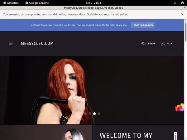 MessyCleo Login Password