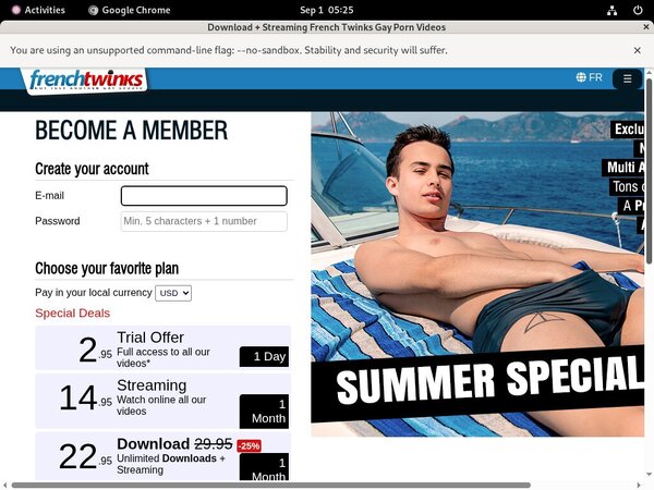 New French Twinks Promo Code