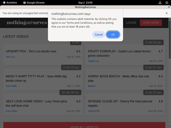 Nothingbutcurves.com Website Accounts