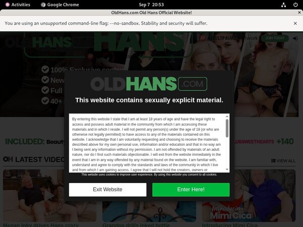 Old Hans Discount On Membership