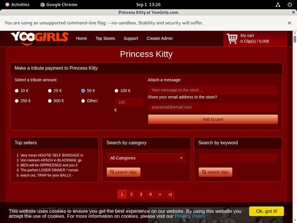 Princess Kitty Trial Login