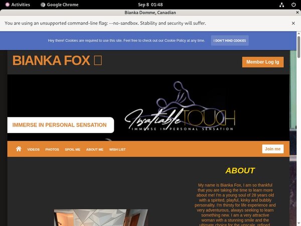 Signup For Goddessbianka.com With Paypal