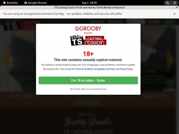 TS Casting Couch Buy Tokens