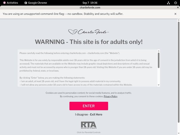 Try Charlieforde.com Free Trial