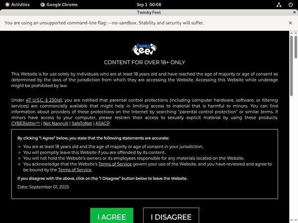 Twinky Feet Discount Order