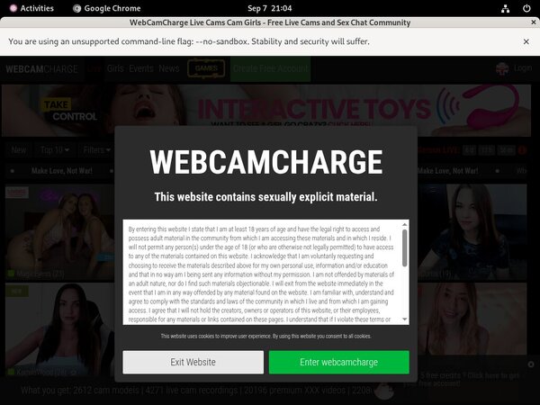 Webcam Charge Promo Code
