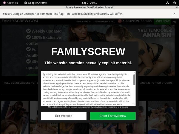 Free Family Screw Username