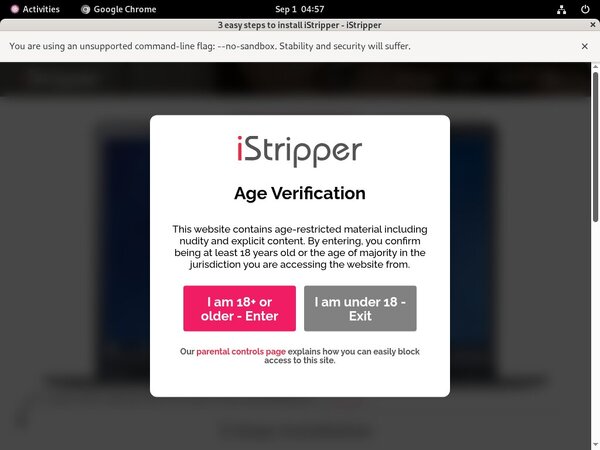 IStripper Sign In