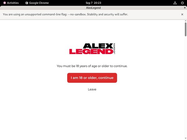 Working Alexlegend Password