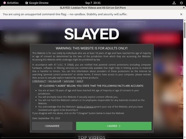 Slayed Signup Page Slayed Signup Page